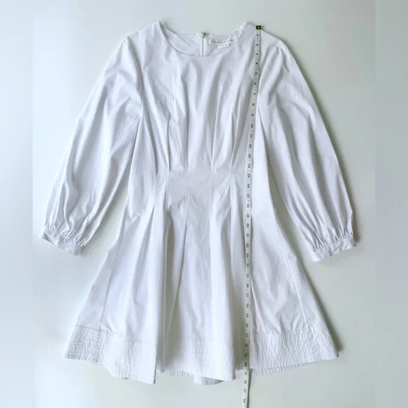 Veronica Beard Torres Corset-Waist Dress White Size 8 $498 MSRP - Picture 13 of 16